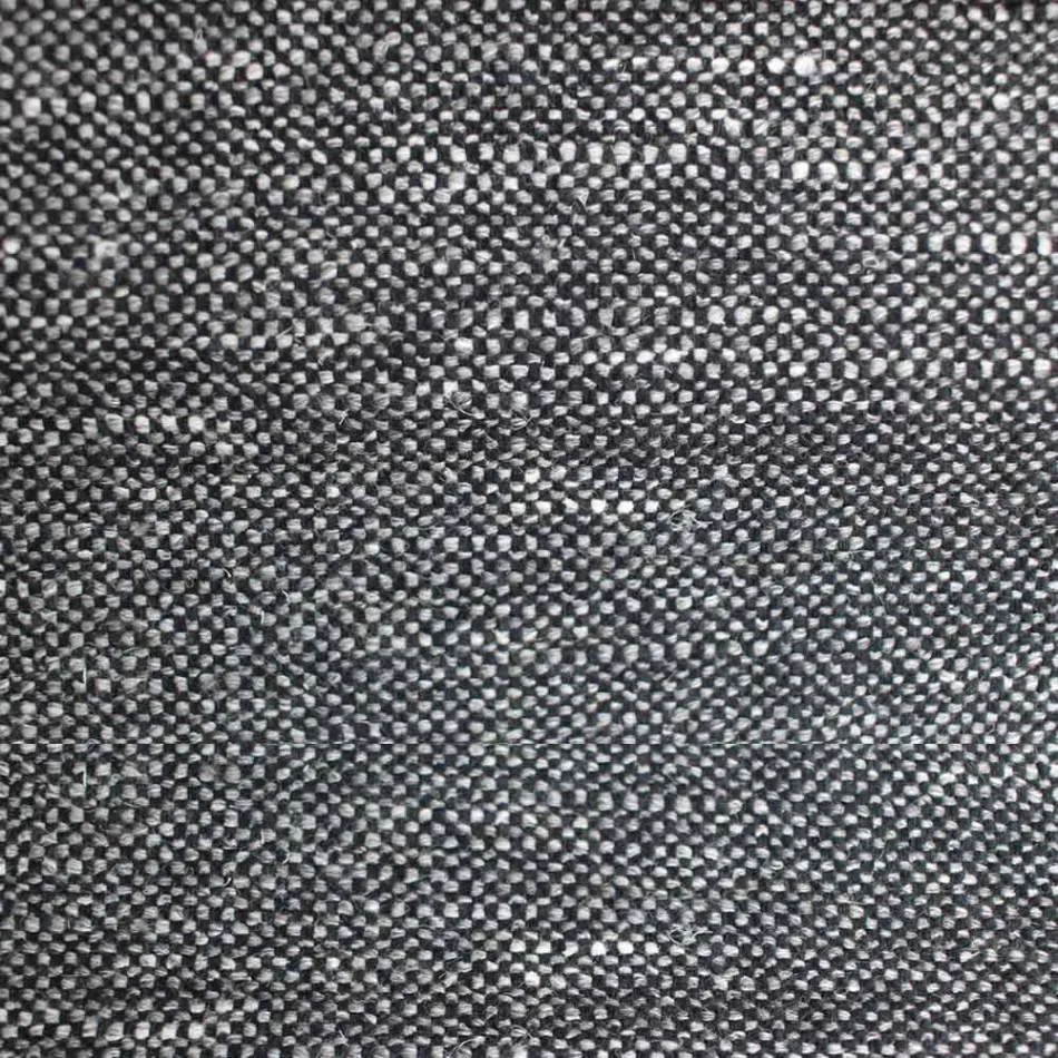 Stoff Esszimmerstuhl mit Holzsockel Made in Italy - Kokosnuss Viadurini