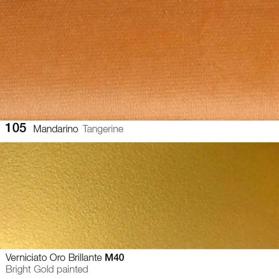 Esszimmerstuhl aus Stoff mit goldenen Beinen Made in Italy - Marchesi Viadurini