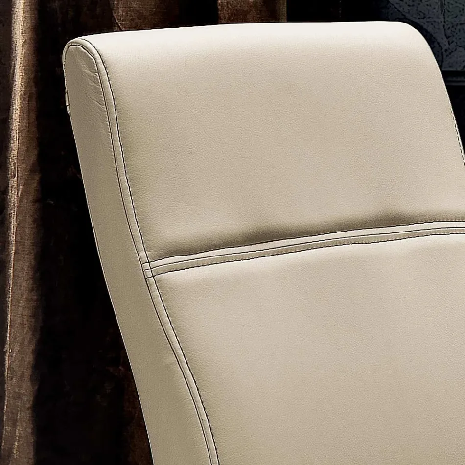 Moderner Esszimmerstuhl aus Ökoleder, hergestellt in Italien, Luigina Viadurini