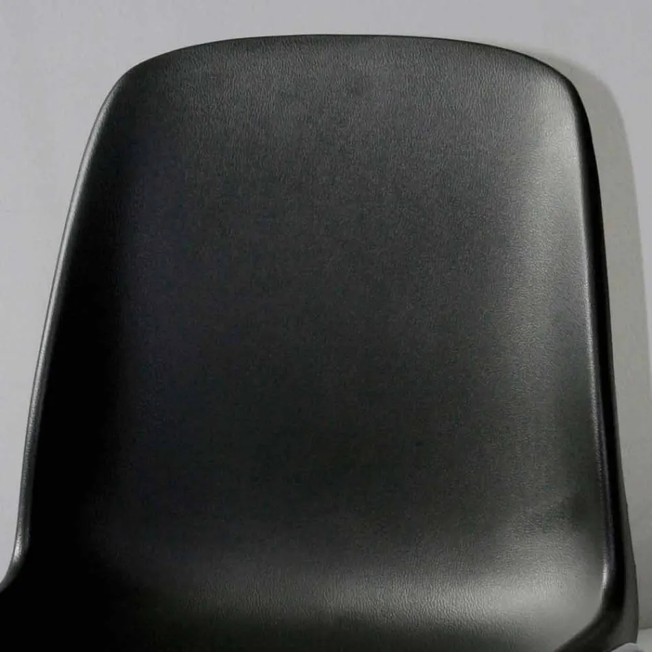 Moderner Stuhl für Besprechungsraum oder Konferenzraum aus Metall und Schwarz ABS - Zetica Viadurini