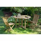 Klappbarer Gartenstuhl aus natürlichem Teak - Yggdrasil Viadurini