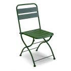 Klappbarer Gartenstuhl ganz aus Metall - Schleife Viadurini