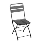 Klappbarer Gartenstuhl ganz aus Metall - Schleife Viadurini