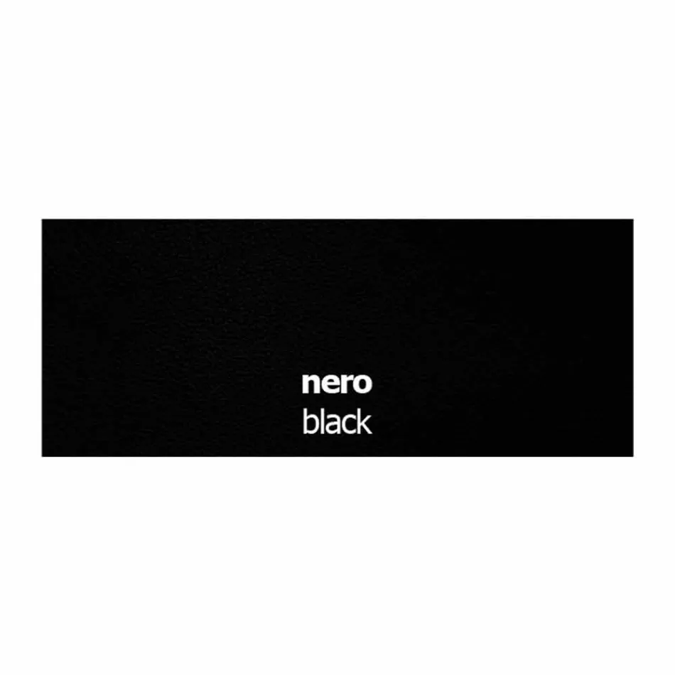 Leder gepolsterter Stuhl mit Metallstruktur Made in Italy, 2 Stück - Zink Viadurini