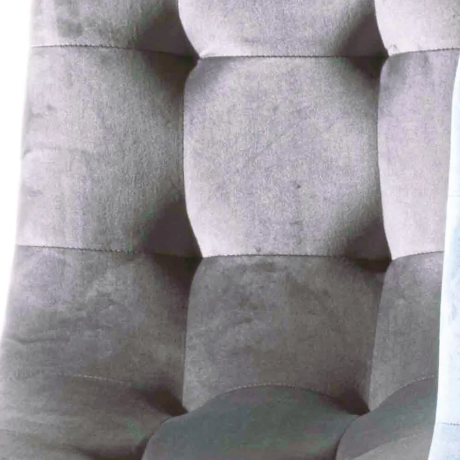 Fleckenresistenter, samtgepolsterter Esszimmerstuhl, 4 Stück - Kylie Viadurini