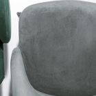Stuhl aus Samt mit Sockel aus schwarz lackiertem Metall, 2 Stück - Havanna Viadurini