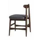 Gepolsterter Esszimmerstuhl aus Massivholz Made in Italy - Salicornia Viadurini