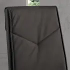 2-teiliger gepolsterter Esszimmerstuhl aus gehämmertem Kunstleder - Robocop Viadurini