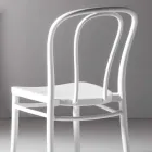 Esszimmerstuhl aus Polypropylen Stapelbar Bis zu 10 Einheiten, 4 Stück - Gaya Viadurini