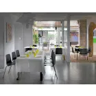 Made in Italy Esszimmerstuhl aus Metall und Polypropylen, 4-teilig - Carlita Viadurini