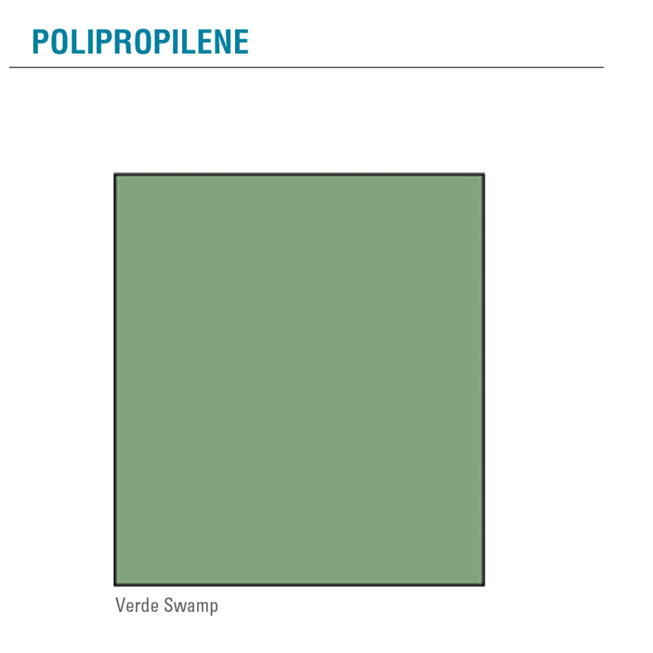 Wohnzimmerstuhl aus farbigem Polypropylen Made in Italy, 4 Stück - Marbella Viadurini