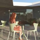 Stapelbare Design-Gartenstühle aus Polypropylen 4-teilig - Love by Vondom Viadurini