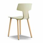 Made in Italy Esszimmerstühle aus Holz und Polypropylen, 2 Stück - Klee Viadurini