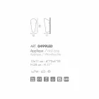 Selene Bloom handgemachte Glaswandleuchte in Italien 12x11 H28cm Viadurini