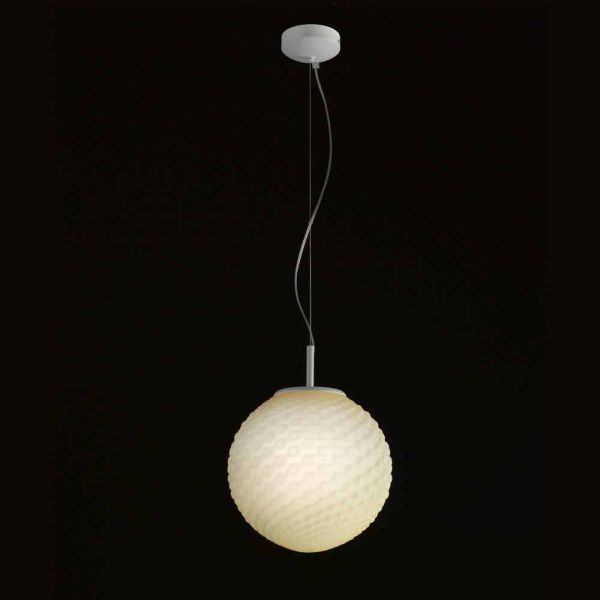 Selene domino handgemachte hängelampe, geblasenes glas Ø27 h 27/140cm