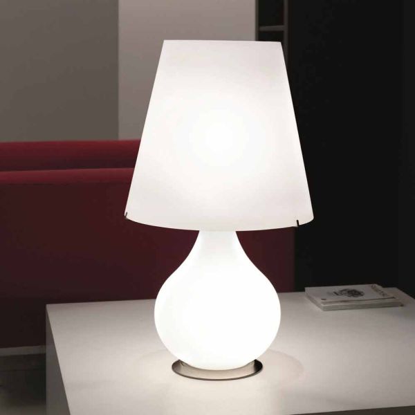 Selene forever tischlampe aus geblasenem glas Ø41 h 72cm