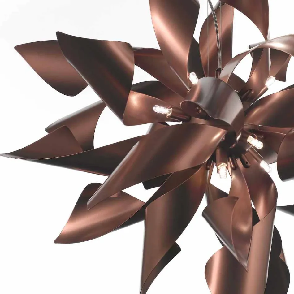 Selene Ginger Pendelleuchte aus Metall hergestellt in Italien Ø80 H200cm Viadurini