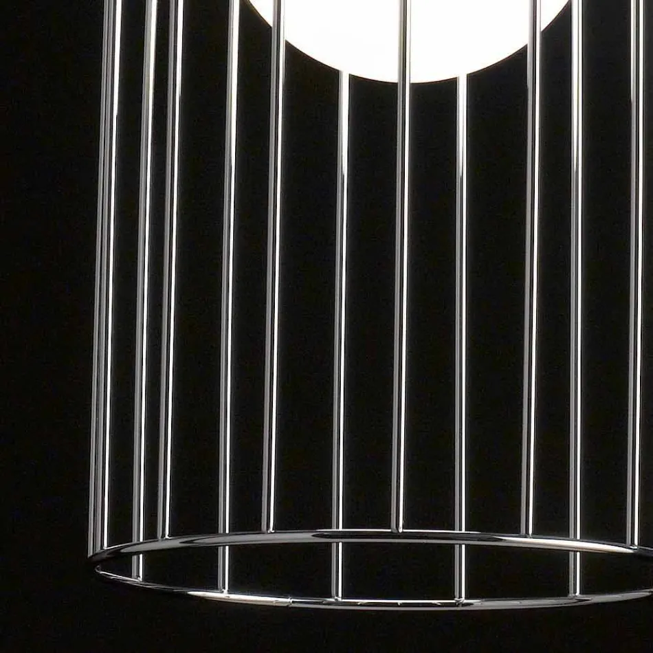 Selene Kluvì mundgeblasene Glas Pendelleuchte Ø19 H 27 / 150cm Viadurini