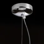 Selene Kluvì mundgeblasene Glas Pendelleuchte Ø19 H 27 / 150cm Viadurini