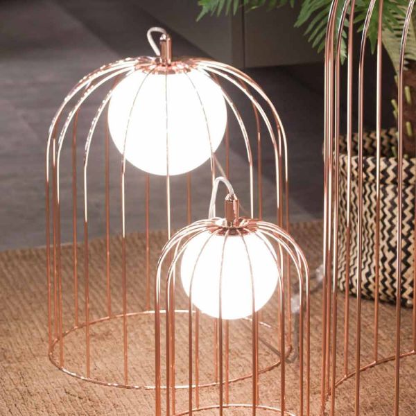 Selene kluvì moderne tischlampe aus geblasenem glas Ø33 h41cm