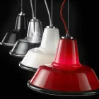 Selene Lampara mundgeblasenem Glas Pendelleuchte Ø37 ​​H 24/140 cm Viadurini