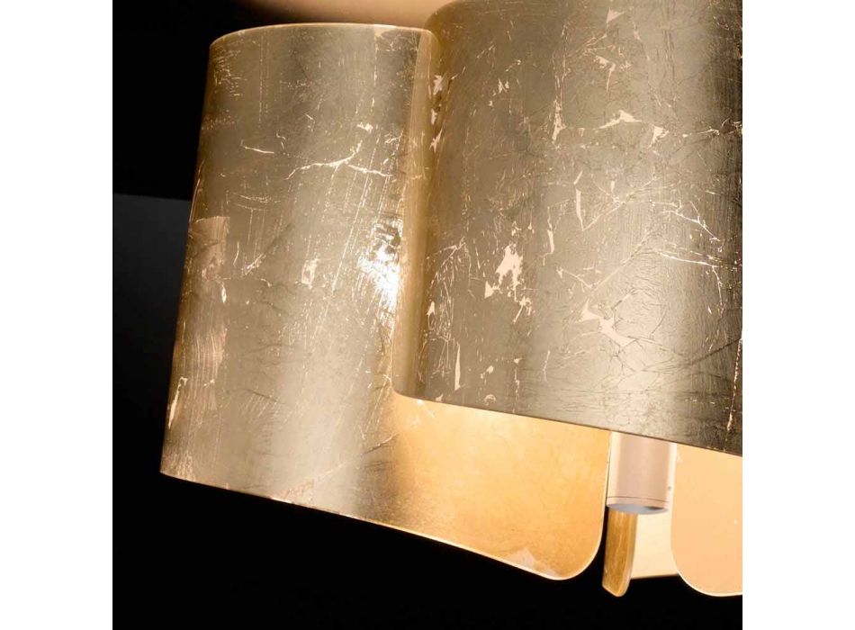 Selene Papiro Kristall Deckenleuchte Made in Italy Ø46 H28cm Viadurini