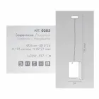 Selene Papiro moderne Pendelleuchte in Kristall Ø26 H 125cm Viadurini