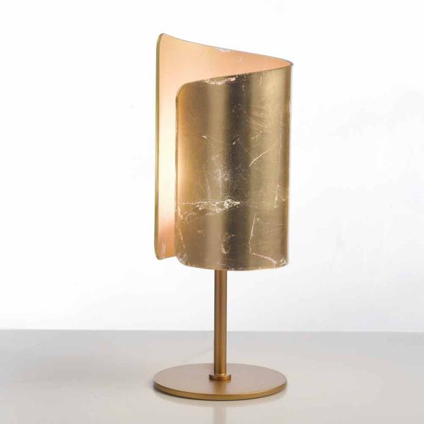 Selene papiro tischlampe aus kristall, Ø15 h38cm modernes design