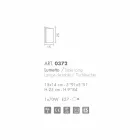 Selene Papiro Kristall Tischlampe aus Italien 15x14xH25cm Viadurini