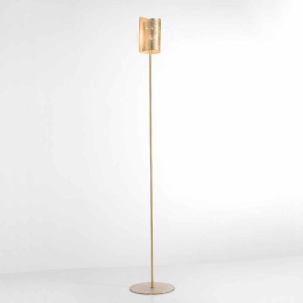 Selene papiro stehlampe aus kristall, Ø15 h 180cm, modernes design