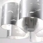 Selene Papiro Deckenleuchte in modernem Kristall Ø65 H28cm, made in Italy Viadurini