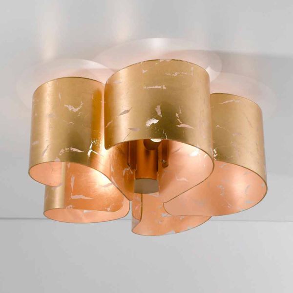 Selene papiro moderne deckenlampe aus kristall Ø65 h28cm made in italy