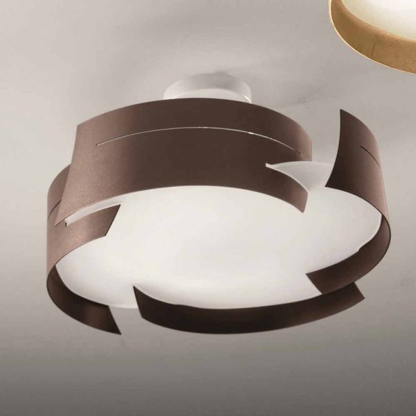Selene vultur deckenlampe aus stahl made in italy Ø47 h 25cm