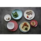 Service 6 Eisschalen und 2 Schalen aus farbigem Porzellan - Rurolo Viadurini