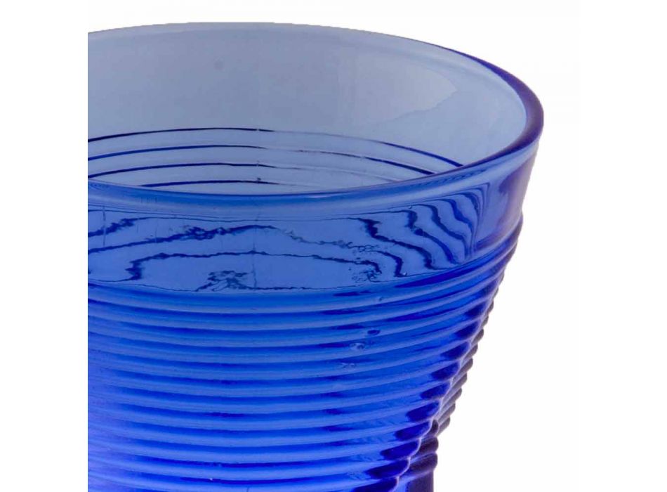 Farbiges Glas Wassergläser Set 6 Stück Besonderes Design - Sarabi Viadurini