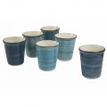 Farbiges Keramik Design 12-teiliges Wasserglas Service - Abruzzen