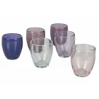 12-teilige Wassergläser aus mundgeblasenem Glas - Guerrero Viadurini