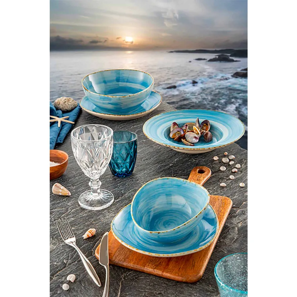 Farbiges Glas Wassergläser Set 6 Stück Modernes Design - Timon Viadurini