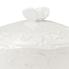 Buffet- oder Aperitif-Service aus dekoriertem weißem Porzellan 3 Stück - Rafiki Viadurini