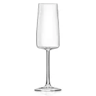Italienisches Minimal Eco Crystal Flöte Kelch Set 12 Stück - Primordio Viadurini