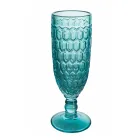 Flötenkelch-Set aus farbigem Glas und verschiedenen Dekorationen 12-teilig - Mix Viadurini