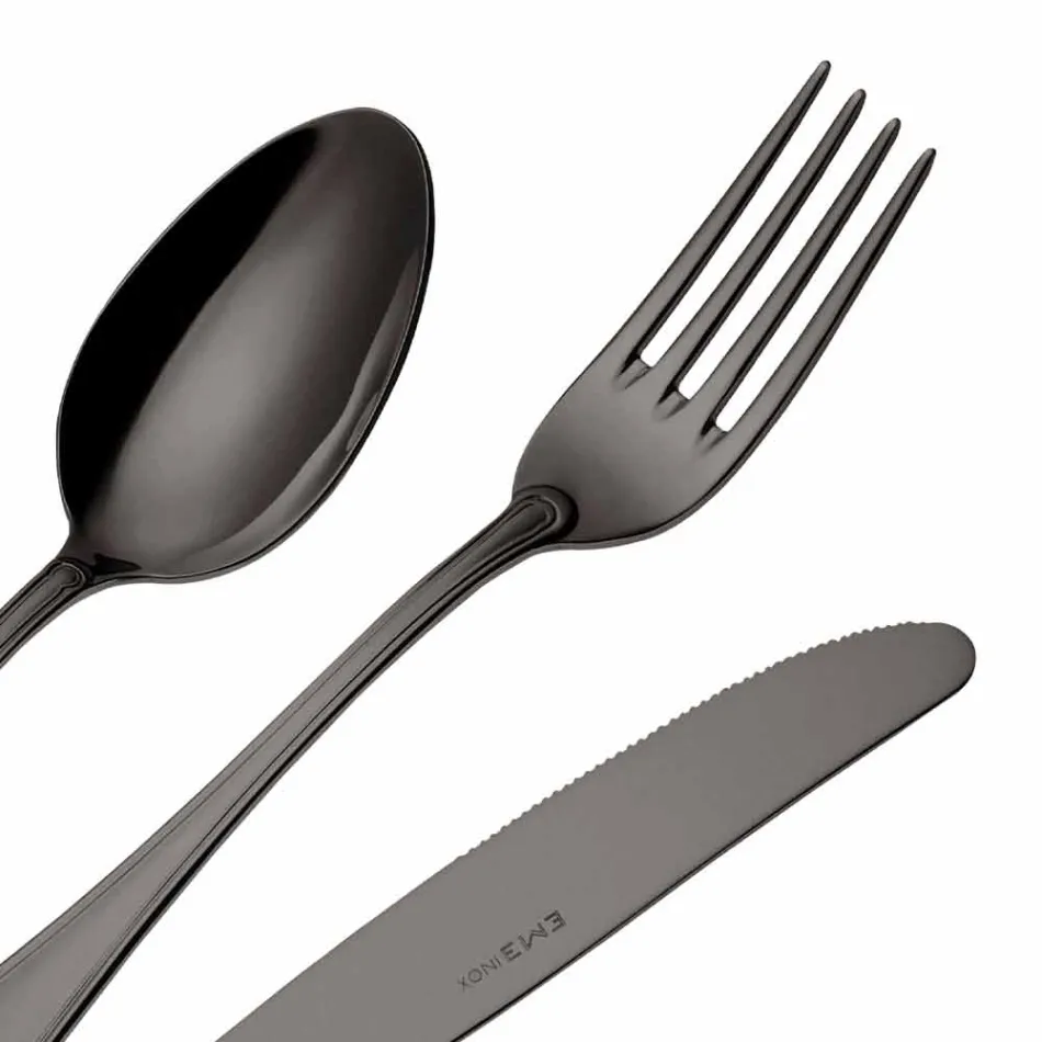 Komplettes Set Luxus Design Edelstahl Besteck 24 Stück - Boss Viadurini