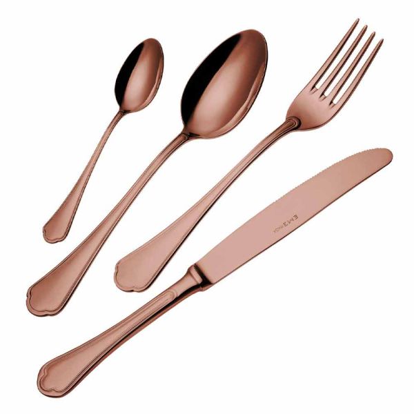 Komplettes set luxus design edelstahl besteck 24 stück - boss