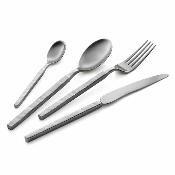 Komplettes stahlbesteck-set 24-teiliges design made in italy - tricky