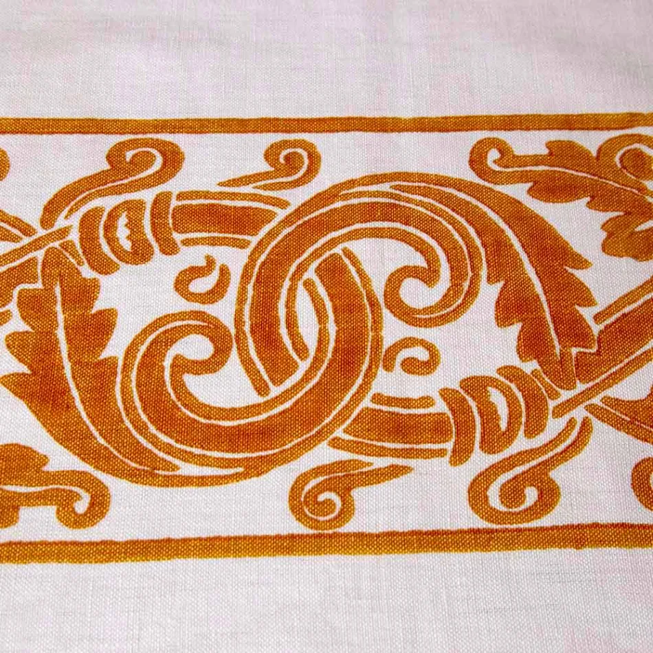 Leinen Frühstücksservice mit handgefertigten Einzelstücken - Marken Viadurini