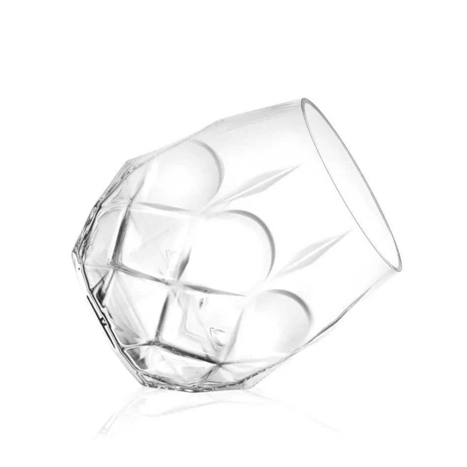 Dekoriertes Ökologisches Kristallglasservice 12-teilig - Bromeo Viadurini