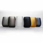 Modernes farbiges Glas Wasserglas Set, 12 Stück - Rand Viadurini