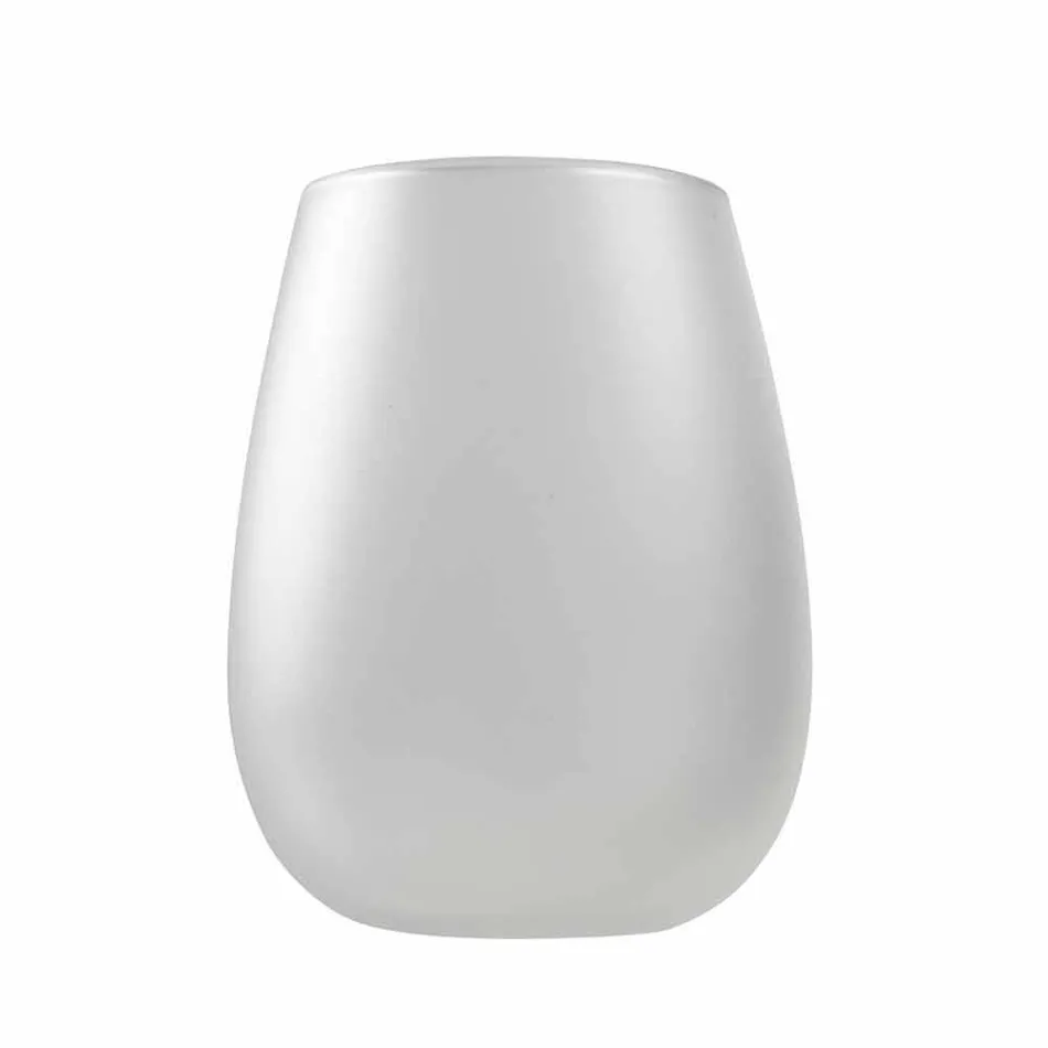 Modernes farbiges Glas Wasserglas Set, 12 Stück - Rand Viadurini