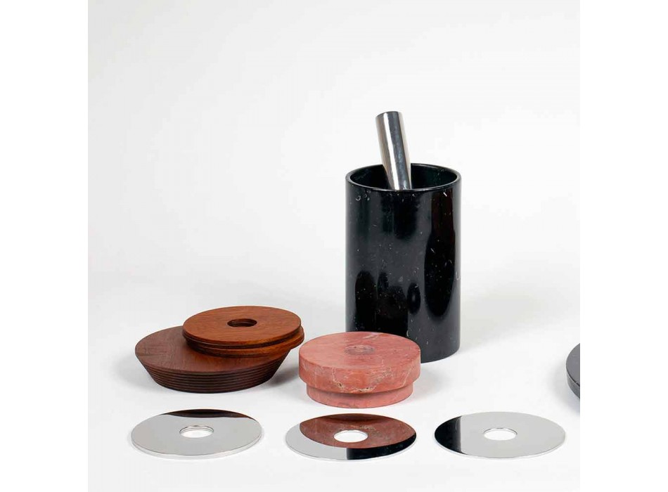 Cocktailservice Aperitif-Accessoires aus Marmor, Holz, Stahl - Norman