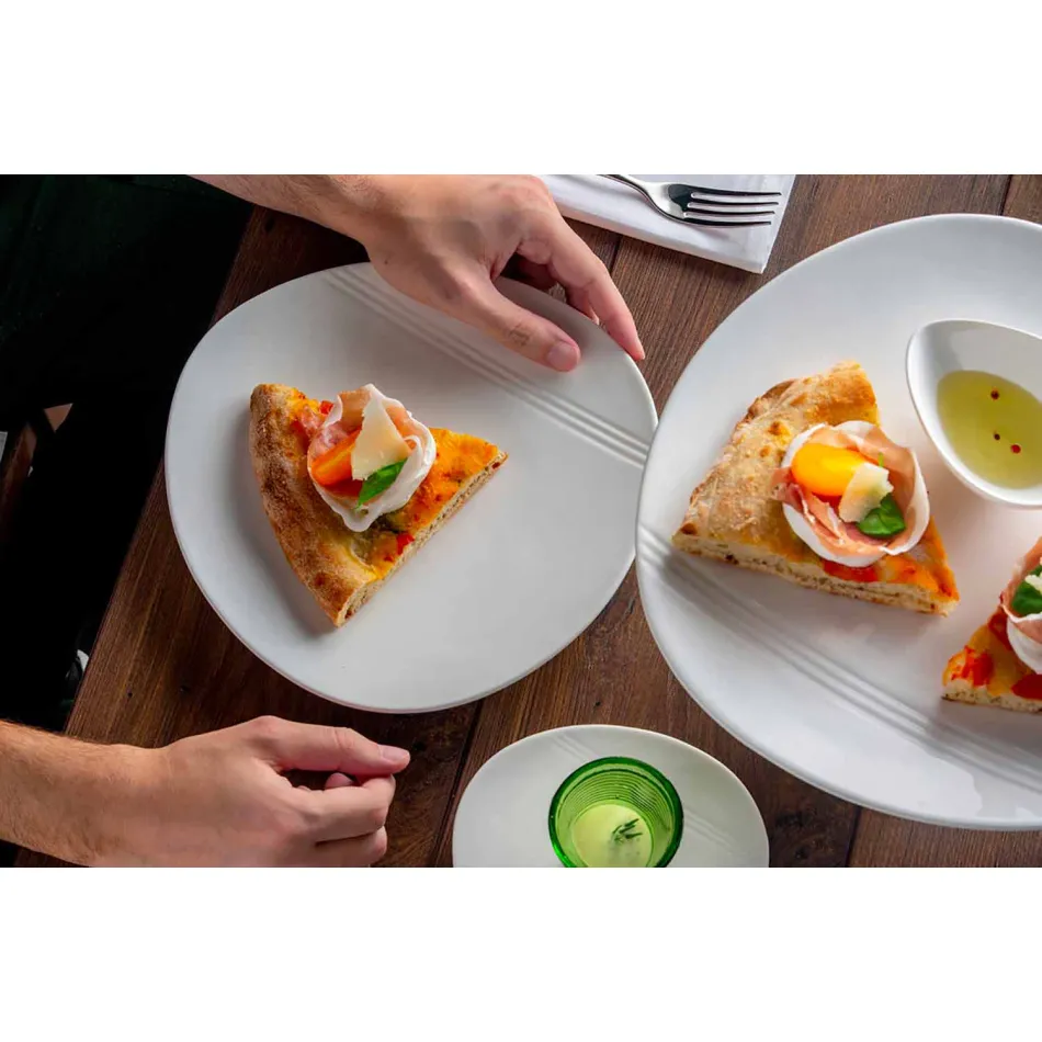 Moderne Porzellan Aperitif Gerichte Set 36 Stück - Nalah Viadurini